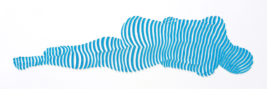 StripePose Study#106. 6"x18"x1.5" . n/a (Copy)