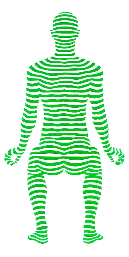 StripePose Study #118. 2020. 20"x 10"x 1.5". available