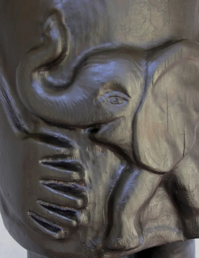 Detail of belly of figure