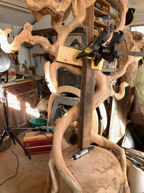 Dowels, glue, &amp; creative clamping.