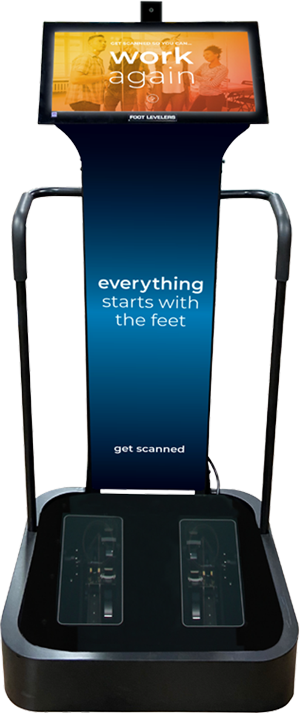 Foot Levelers 3D foot scanning kiosk