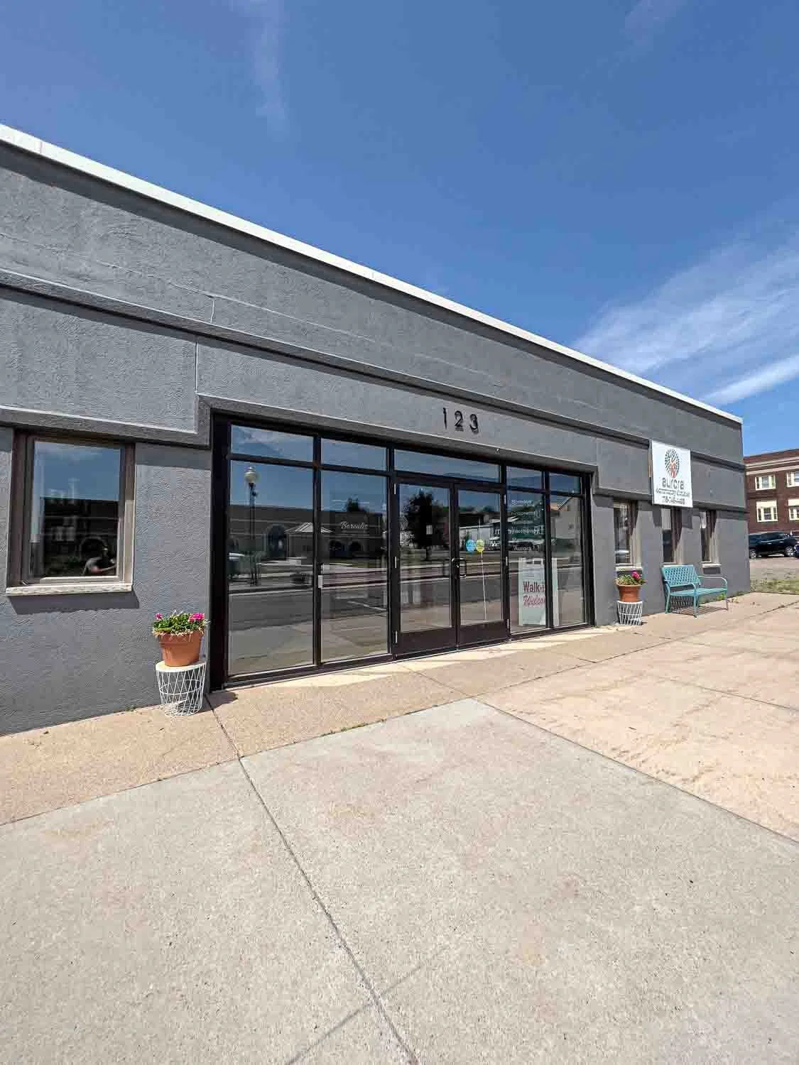 Front entrance of Borealis Wellness Clinic at 123 W State St, Medford