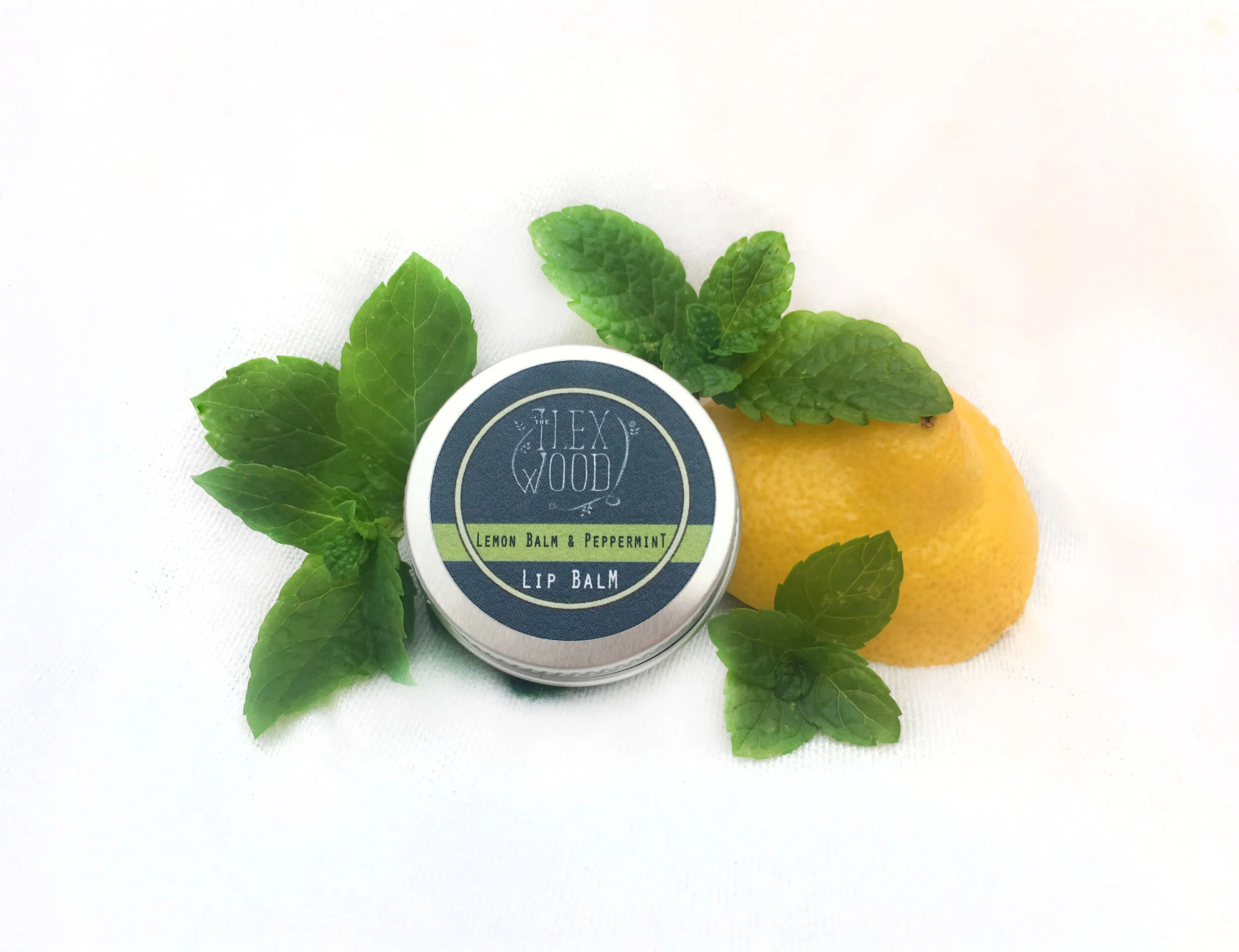 Vegan Lemon Balm and Peppermint Lip Balm all natural, coldsore