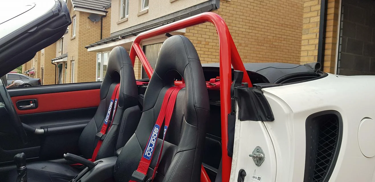 Megillian Motorsport Toyota MR2 Roadster ZZW30 Half Roll Cage (Soft Top Compatible)