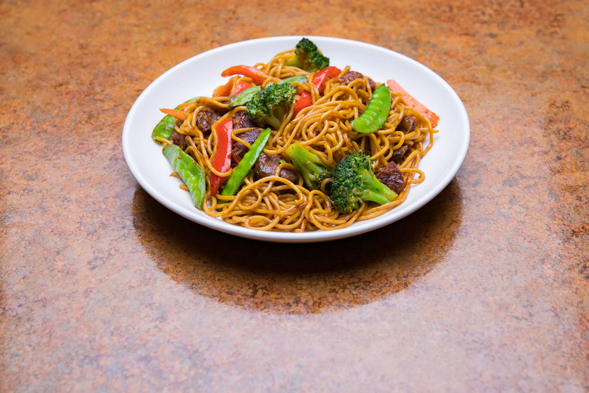 Spicy Satay Beef Stir Fried Noodle