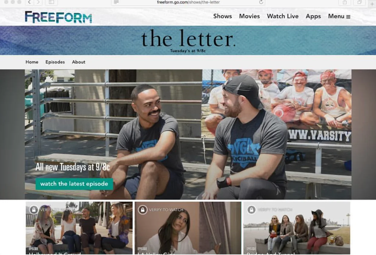 Scoop: THE LETTER on FREEFORM featuring VGL