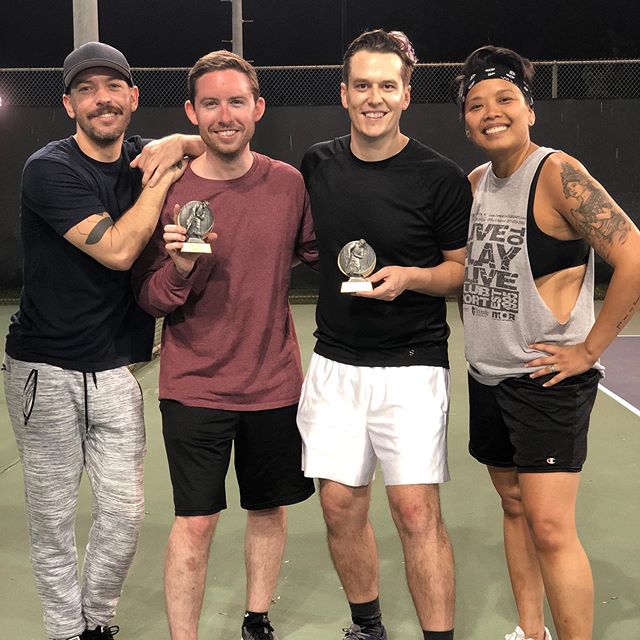 Congrats to Clintrick and Bryan & Earl for taking home Long Beach’s first ever Tennis season championship! ❤️ 🥇 #vgllbtennis #vgllongbeach #vgllb