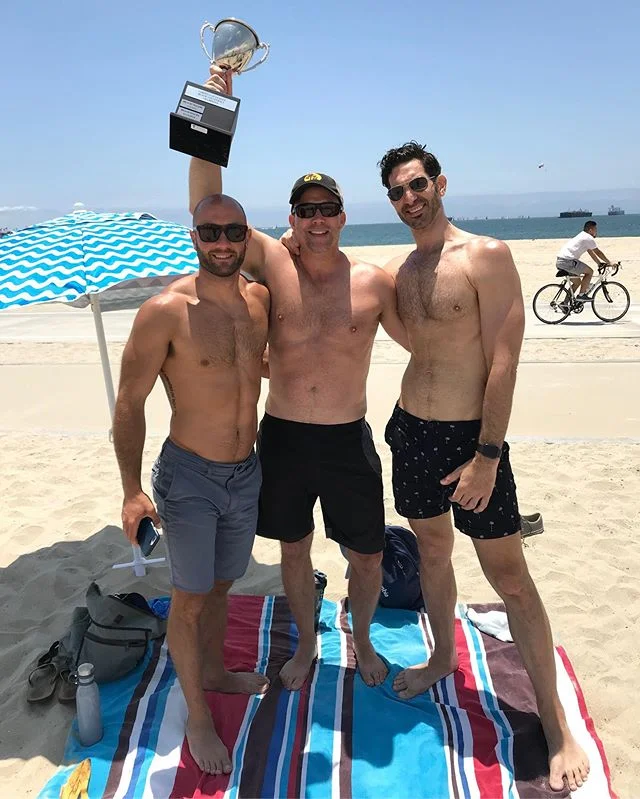Congrats to Just The Tip for winning B Division of Beach Volleyball! 🏆🏐#winners #beachvolleyball #beach #gaybeachvolleyball #vgllongbeach #gaysports #lgbtq