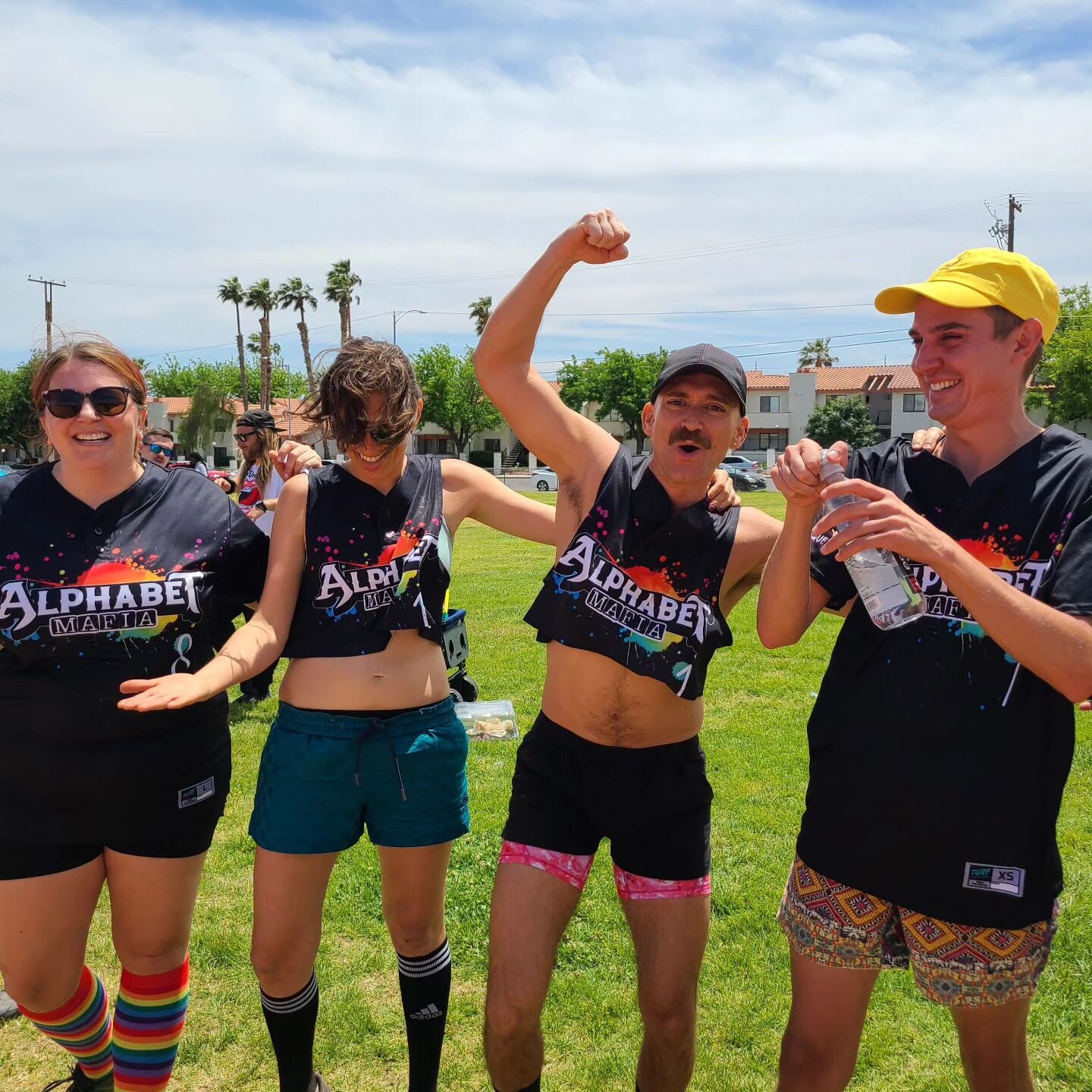 We saw some beautiful plays on the field this weekend and celebrated our amazing ump Bryan's birthday! 🌈👟🔴

#queercommunity #gayvegas #lasvegaslocals