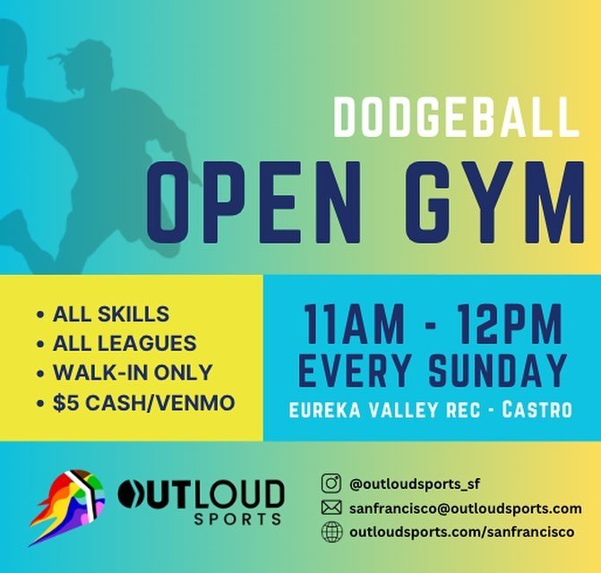 ⚡️Join us every Sunday from 11-12pm at Eureka Rec for open gym! Only $5 cash or Venmo to play. Every Sunday until the end of the season.  Walk-ins only. 

Yasssss more dodgeball!!!