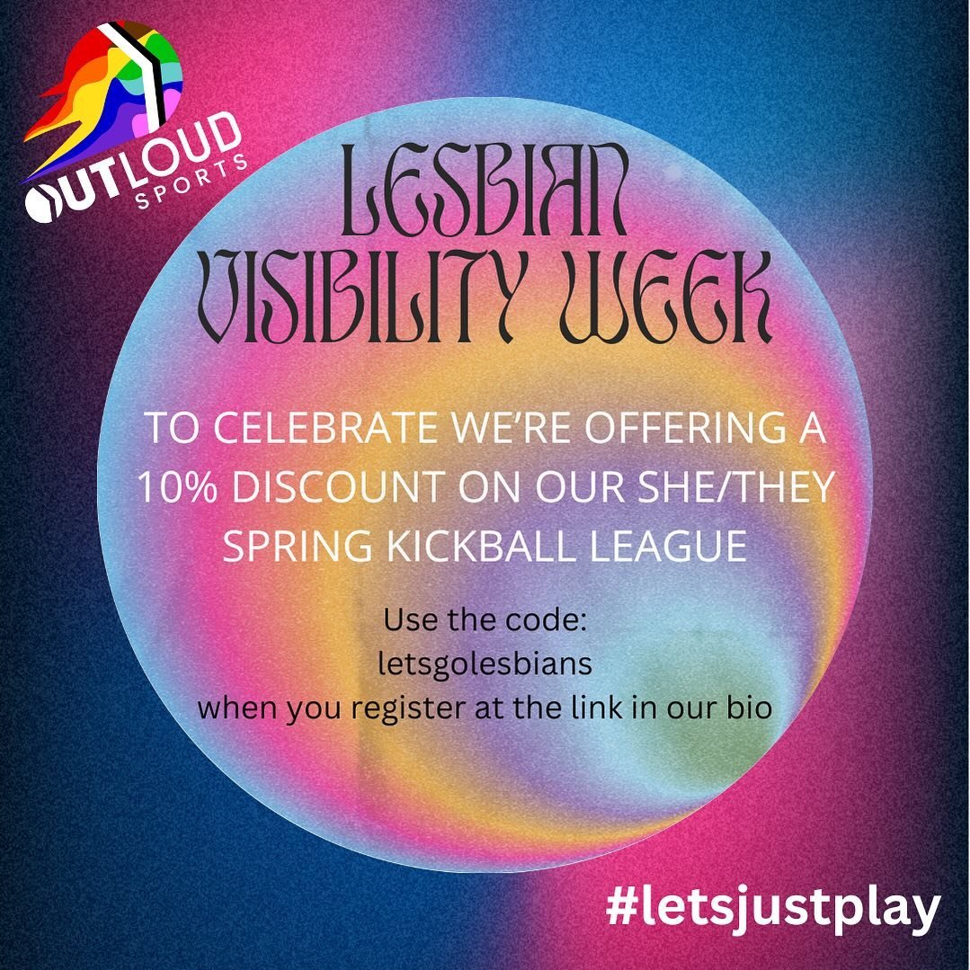 We&rsquo;re very excited to celebrate Lesbian Visibility Week with our Philly community 🧡🤍💗 As a thank you to lesbians (because everyone should thank a lesbian) we&rsquo;re offering 10% off our She/They Spring Kickball registration!

Open play for