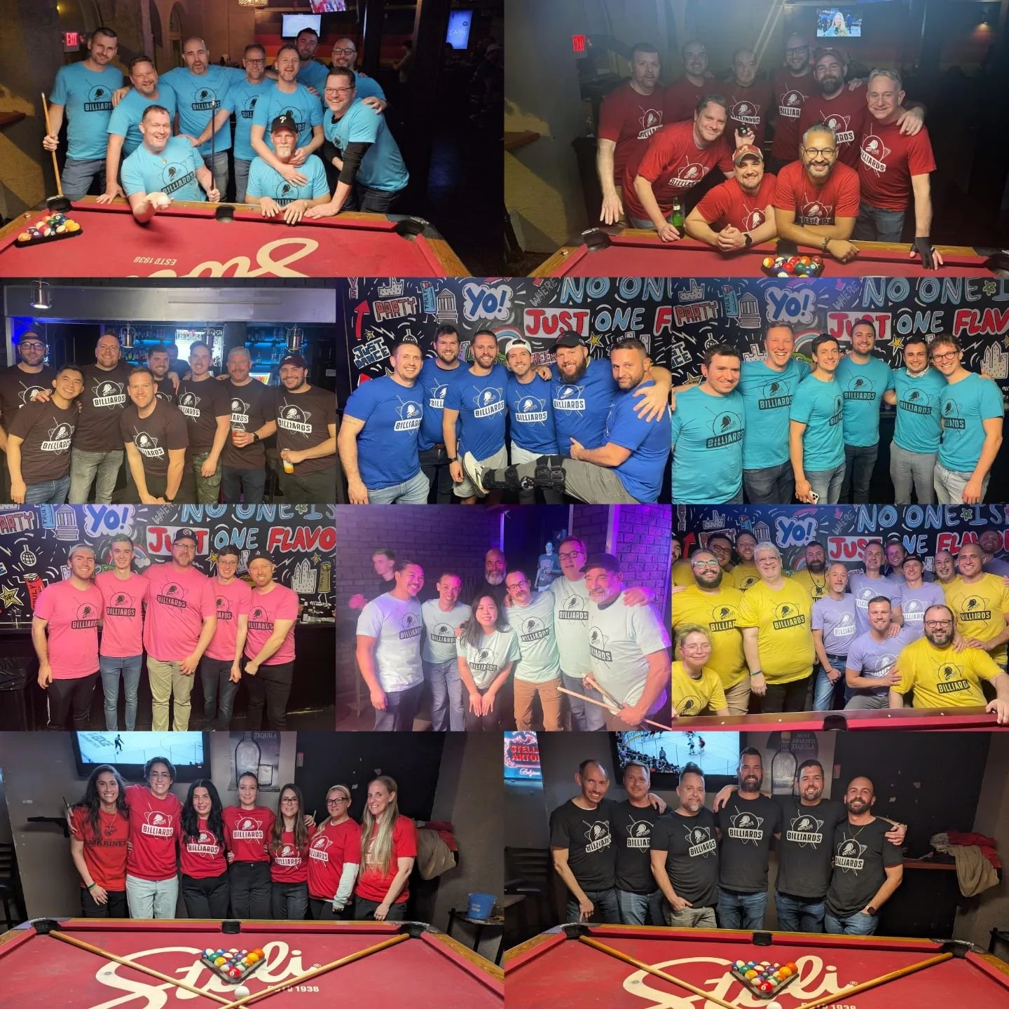 Opening Night of our inaugural @outloudsports Philly Billiards League! 13 teams and 115 players strong 🎱 #outloudsports #queersports #queerphilly #billiards