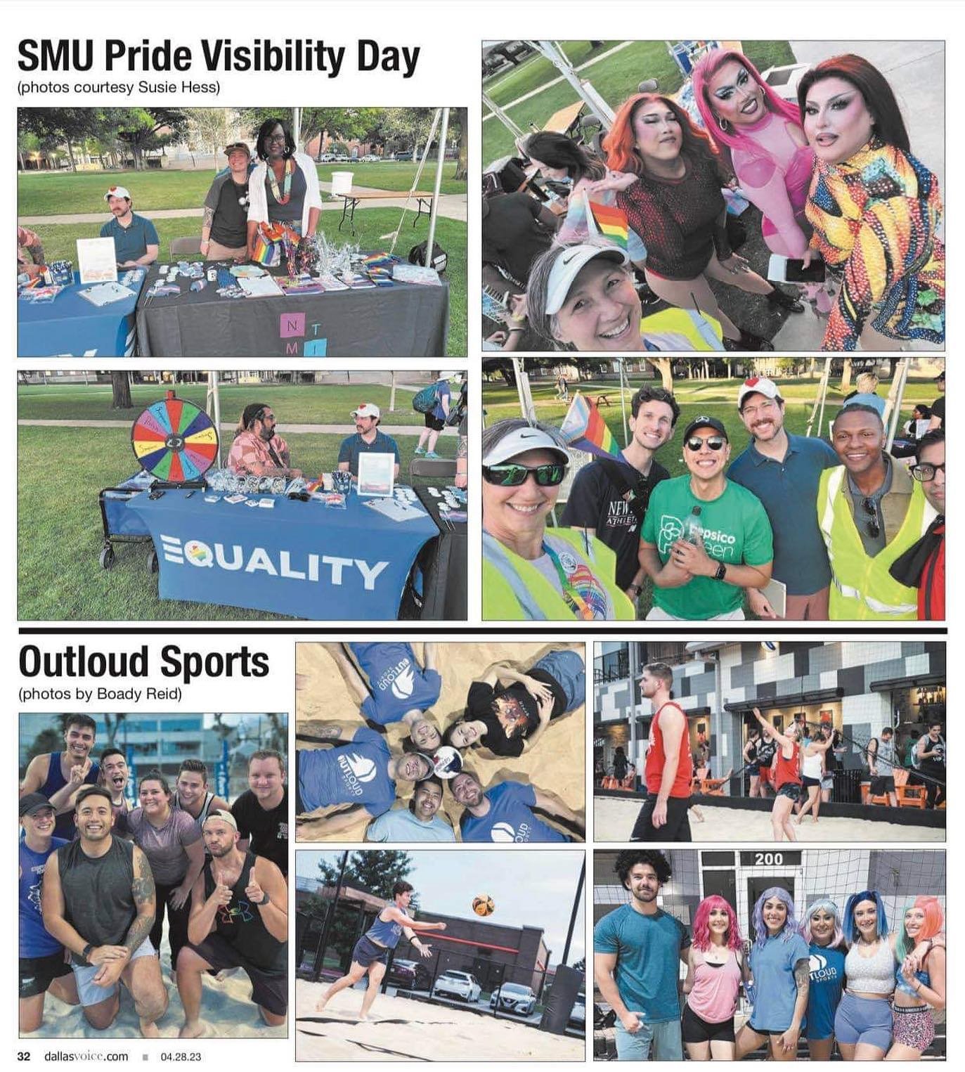 Check out Outloud Sports in this weeks Scene Section of the Dallas Voice!