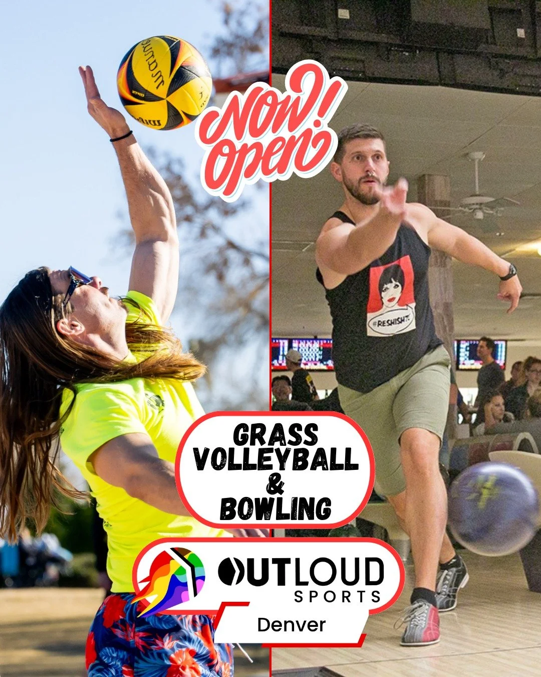 🎳🏐 Mile High, Extra Fly &mdash; Queer Bowling &amp; Grass Volleyball Leagues are HERE, Denver! 🏔️🌈

Calling all gays, theys, and sporty baes &mdash; it&rsquo;s time to roll some strikes and serve some spikes 💅 Whether you&rsquo;re a pro or just 