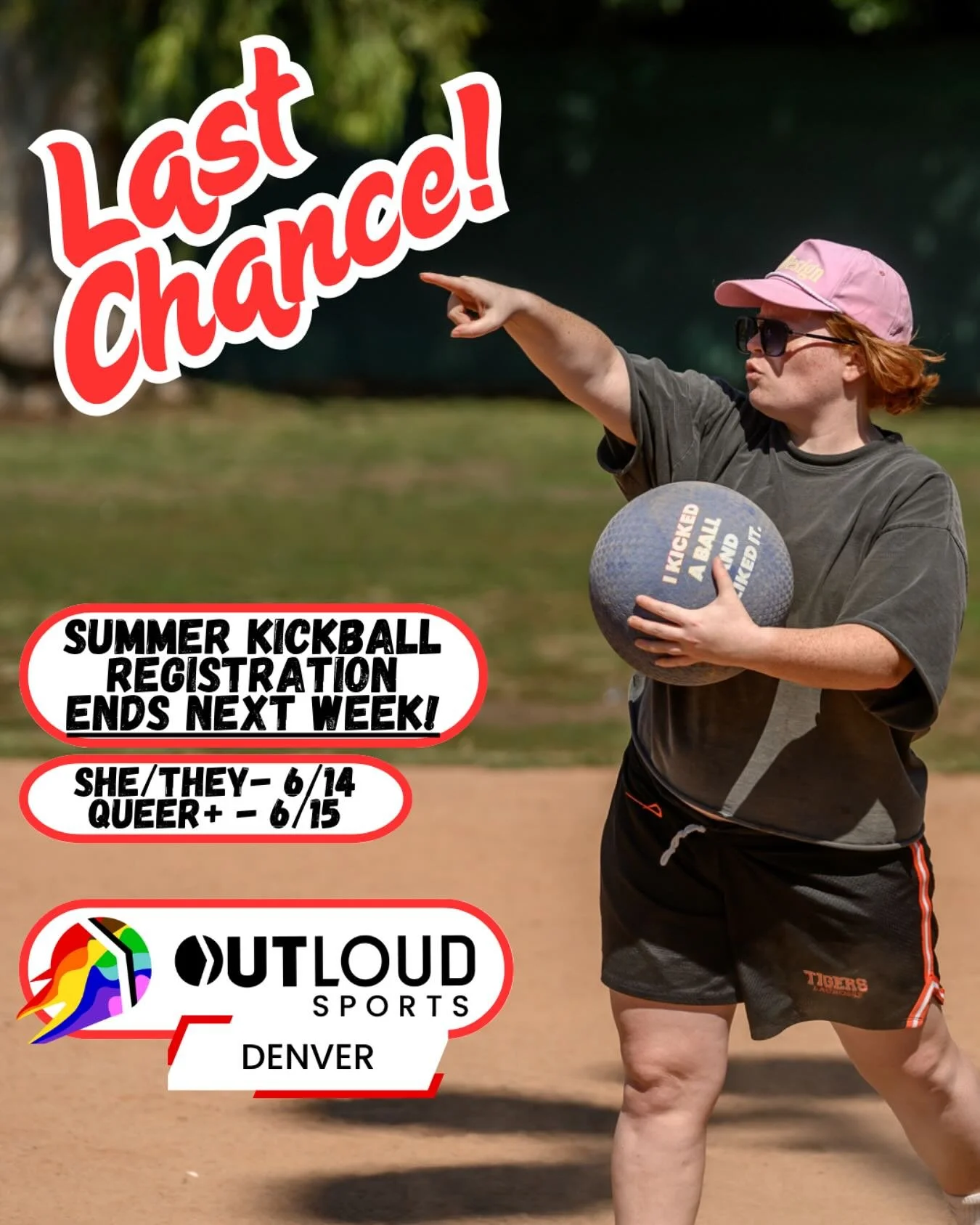 Summer registration is in full swing! Come out and play, cutie! Head to outloudsports.com/denver now and join a team!