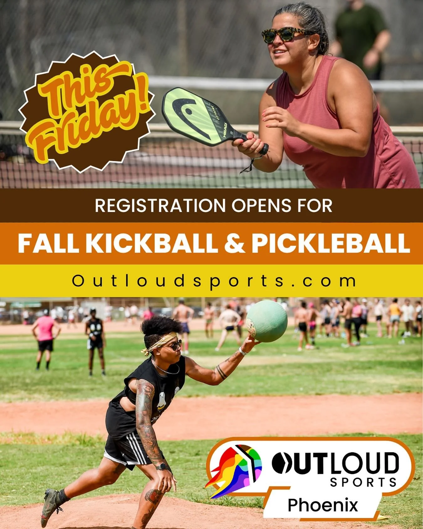 Don&rsquo;t panic, summer isn&rsquo;t over yet - but that doesn&rsquo;t mean you can&rsquo;t jump on fall fun by registering for an Outloud league this Friday! Mark your calendars! And find more at Outloudsports.com/phoenix