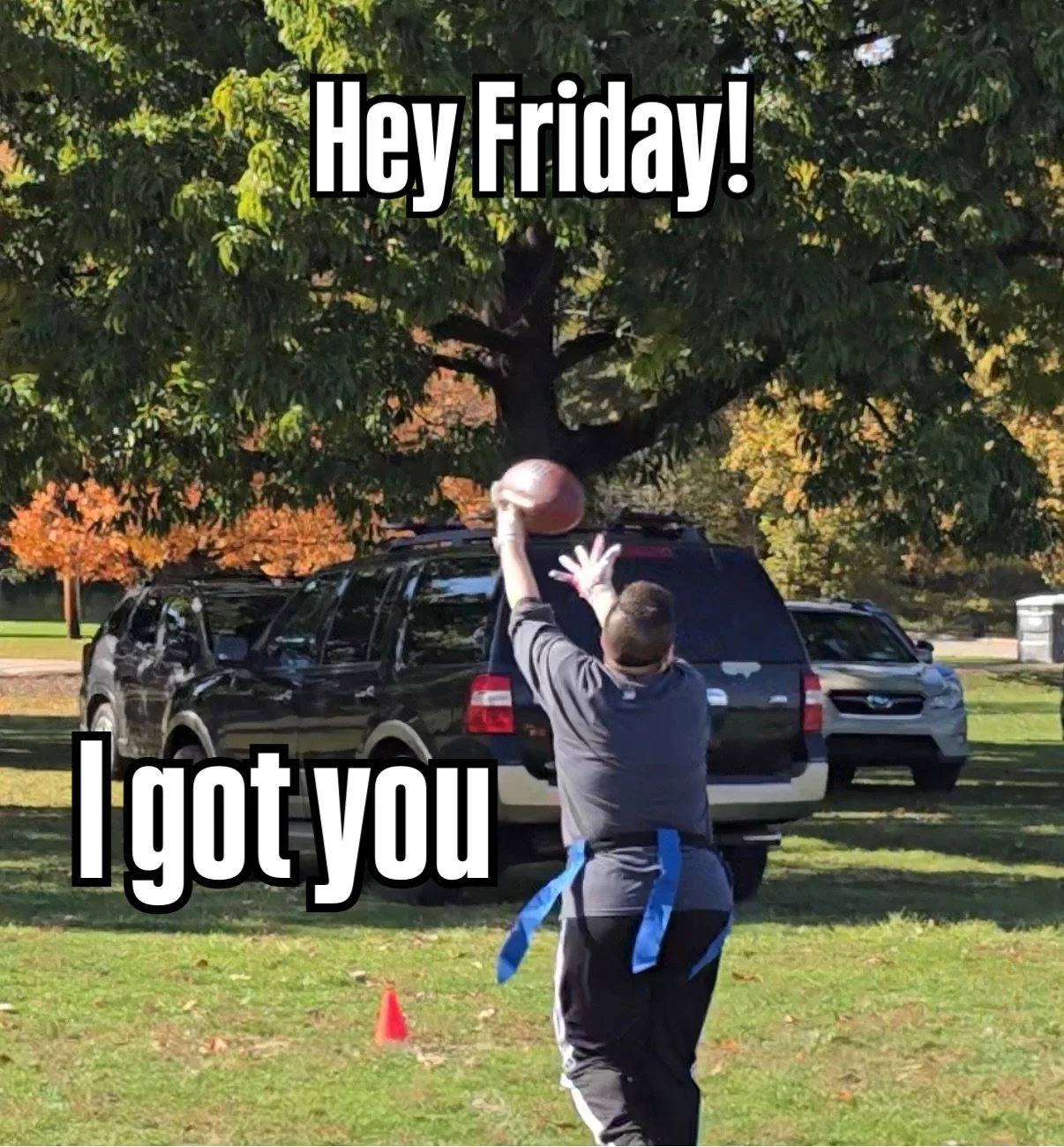 🕕 Clocked out of work&mdash;Clocking into the Weekend! 
🌈Vibes &amp; Energy = Loud. Proud. Bold👏🏽

🔥 Flipping that Friday energy into full-on season opener mode this Saturday!
🚩Flags are about to fly🏈

👏🏽Come catch us this weekend and bring 