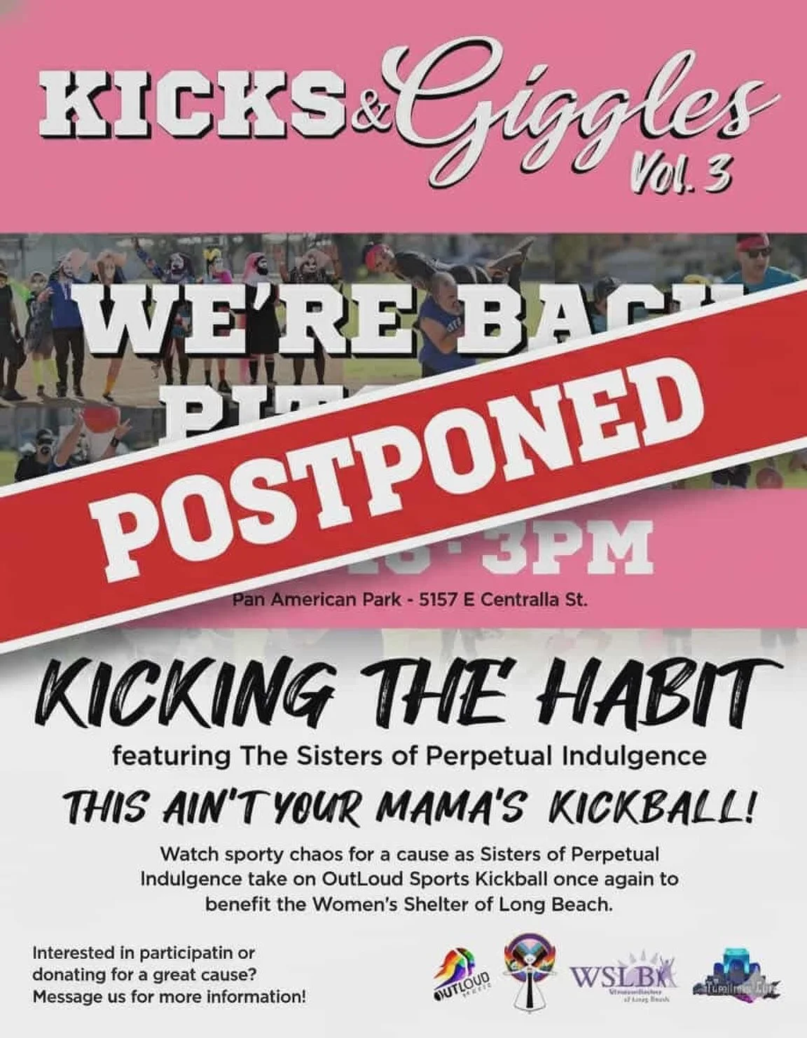 Giving to a good cause = FUN 🤩&hellip;. Rainy weekends = NO FUN 😭

We are postponing our charity game due to the weather! Follow us for more info on rescheduling the game! ☔️🌧️