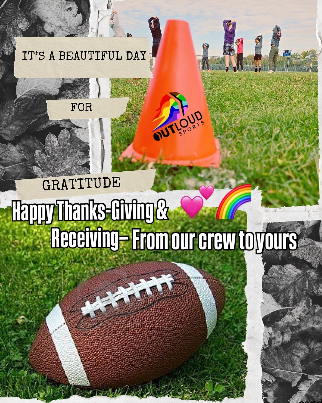 IT&rsquo;S A BEAUTIFUL DAY FOR THANKS &amp; GRATITUDE 💙🙏Thankful for every player who shows up with courage, joy, and pride.
You&rsquo;re what makes this league a place where our crew is seen, safe, and celebrated. 🌈

🏈To our OutLoud Sports Ops C