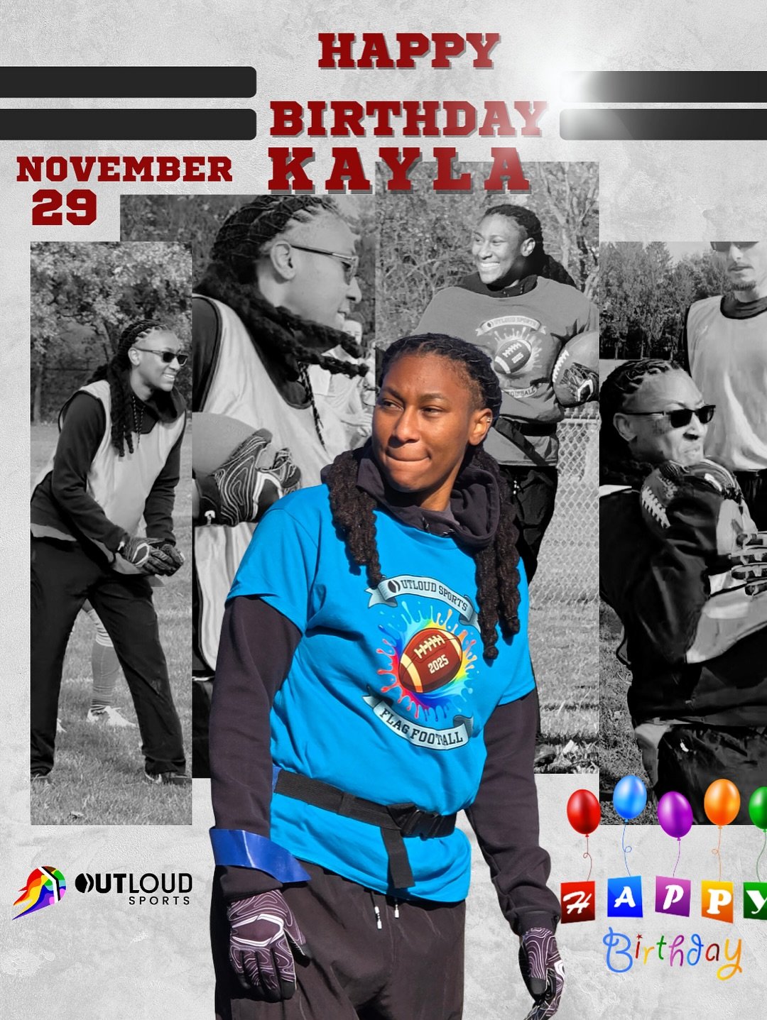 🎈🔥👏🏽🎂 Happy Birthday to one of our OutLoud playmakers! 🎉🔥
☀️Another year around the sun and yep&hellip; all you do is WIN. Keep shining, keep showing up, keep bringing that energy. 🏈✨

🙌🏽Hands go UP&hellip; and they stay there bc here&rsquo