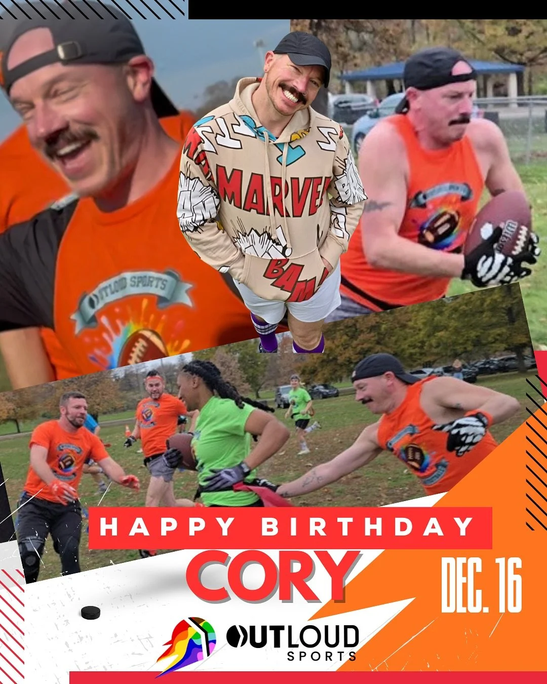 🦸&zwj;♂️⚡🎂The fields are forever safe &amp; sound with our very own Avenger energy!
Always bringing the joy, dance breaks, hustle, and that megawatt smile to our community, and making every game  that much more fun🎉
#birthdayenergy 

#outloudsport