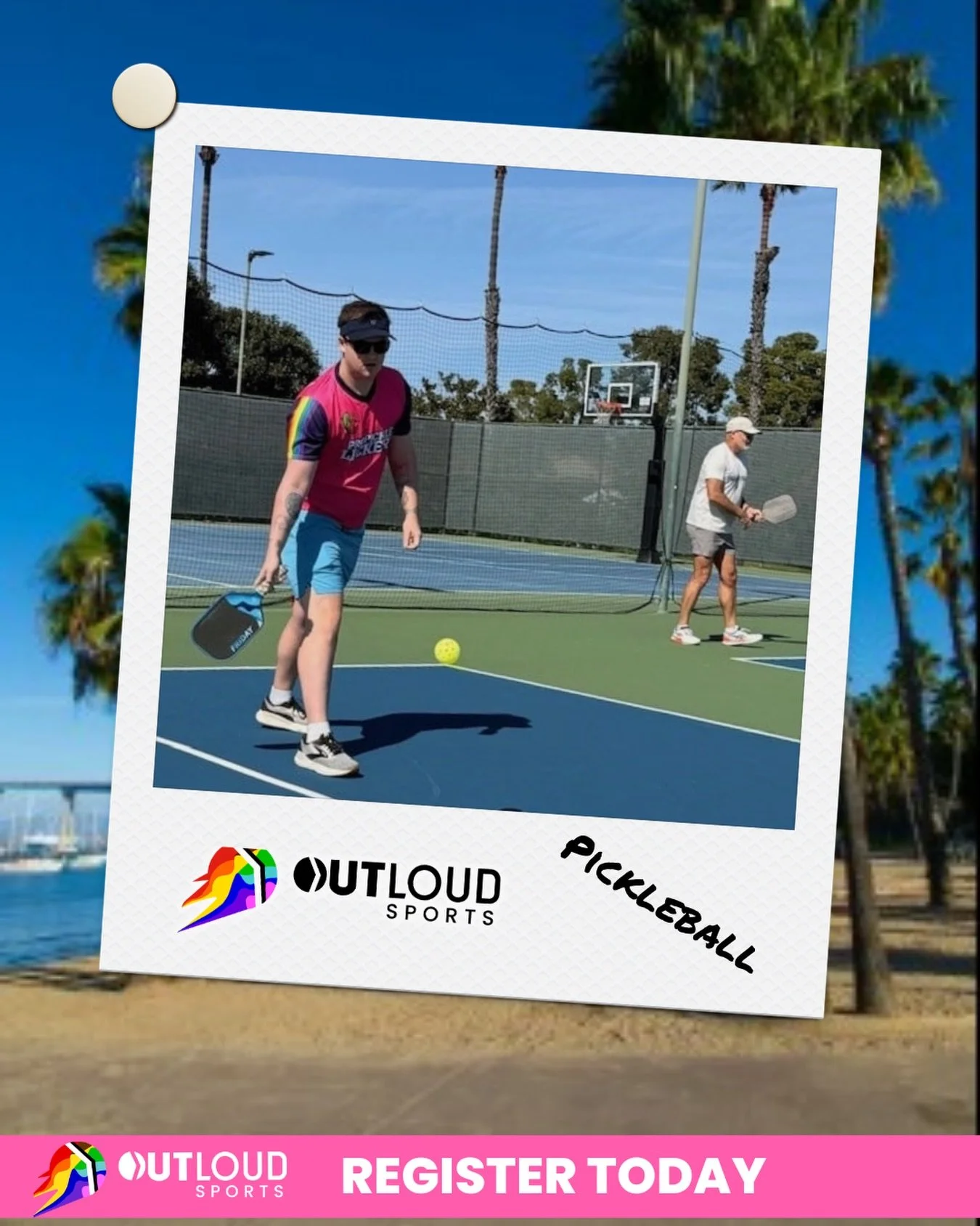 OUTLOUD SPORTS SAN DIEGO
Registration for spring PICKLEBALL is open!!! REGISTER TODAY
.
.
.
.
.
#outloudsports #outloudsportssandiego #gaysports #queersports