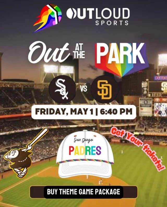 ✨ WHY YOU NEED TO BE THERE:
🌈 Snag your special theme ticket and score an exclusive Padres Pride Hat
⚾ Be part of a massive Pride celebration at the iconic Petco Park 

🎟️ IMPORTANT:
When you grab your ticket, make sure to select Outloud Sports so 