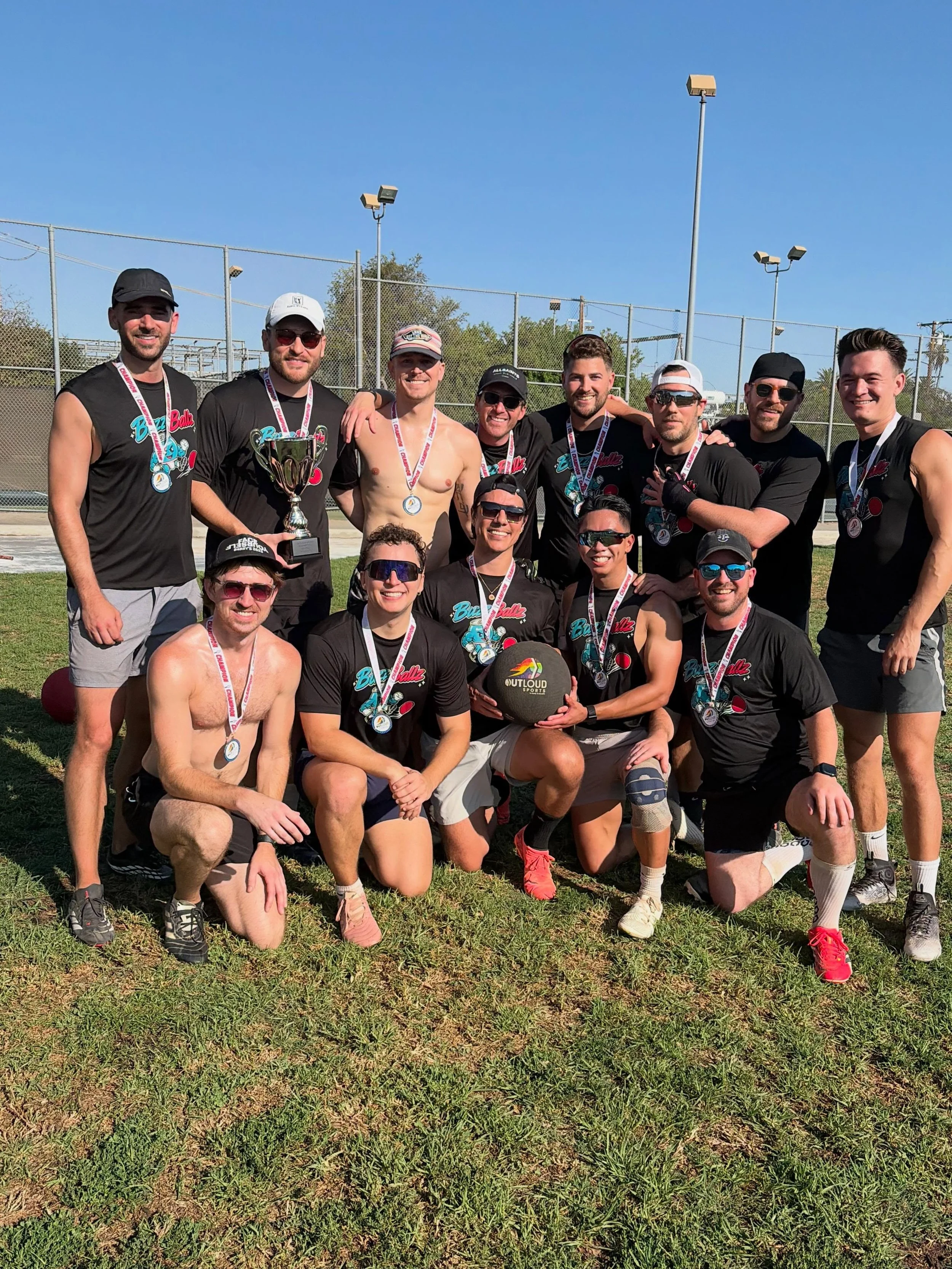 Congrats to our kickball champions!
A Division: Buzzballs!
B Division: Pink Sox
Social Division: Backrooms