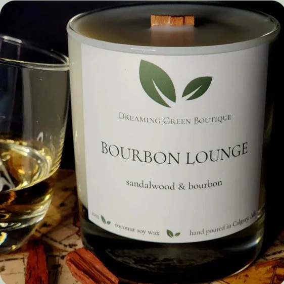 Dreaming Green Boutique Bourbon Lounge Candle
