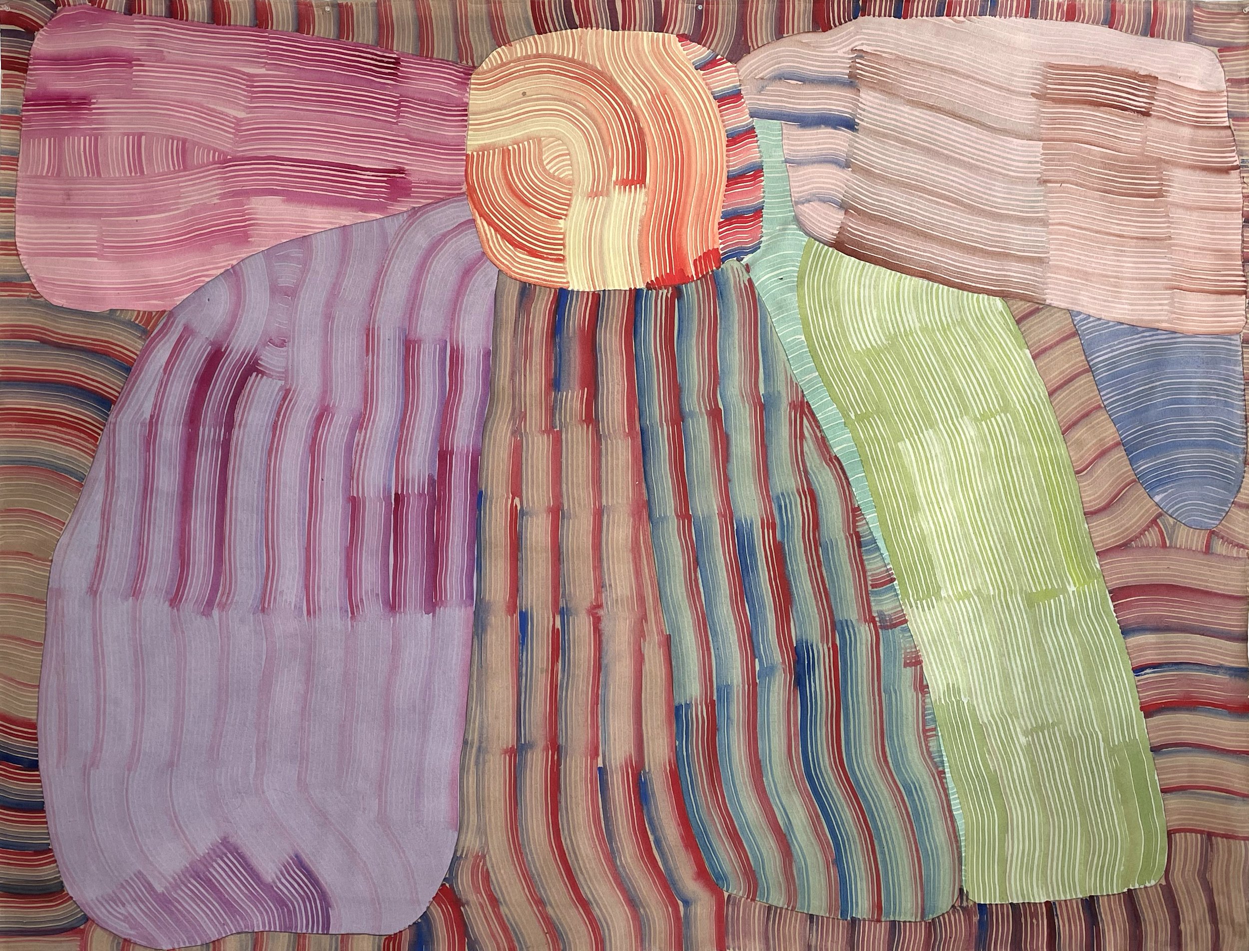 Wisely & Gently Manhandled Into Transcendent Releases, 71" x 91"