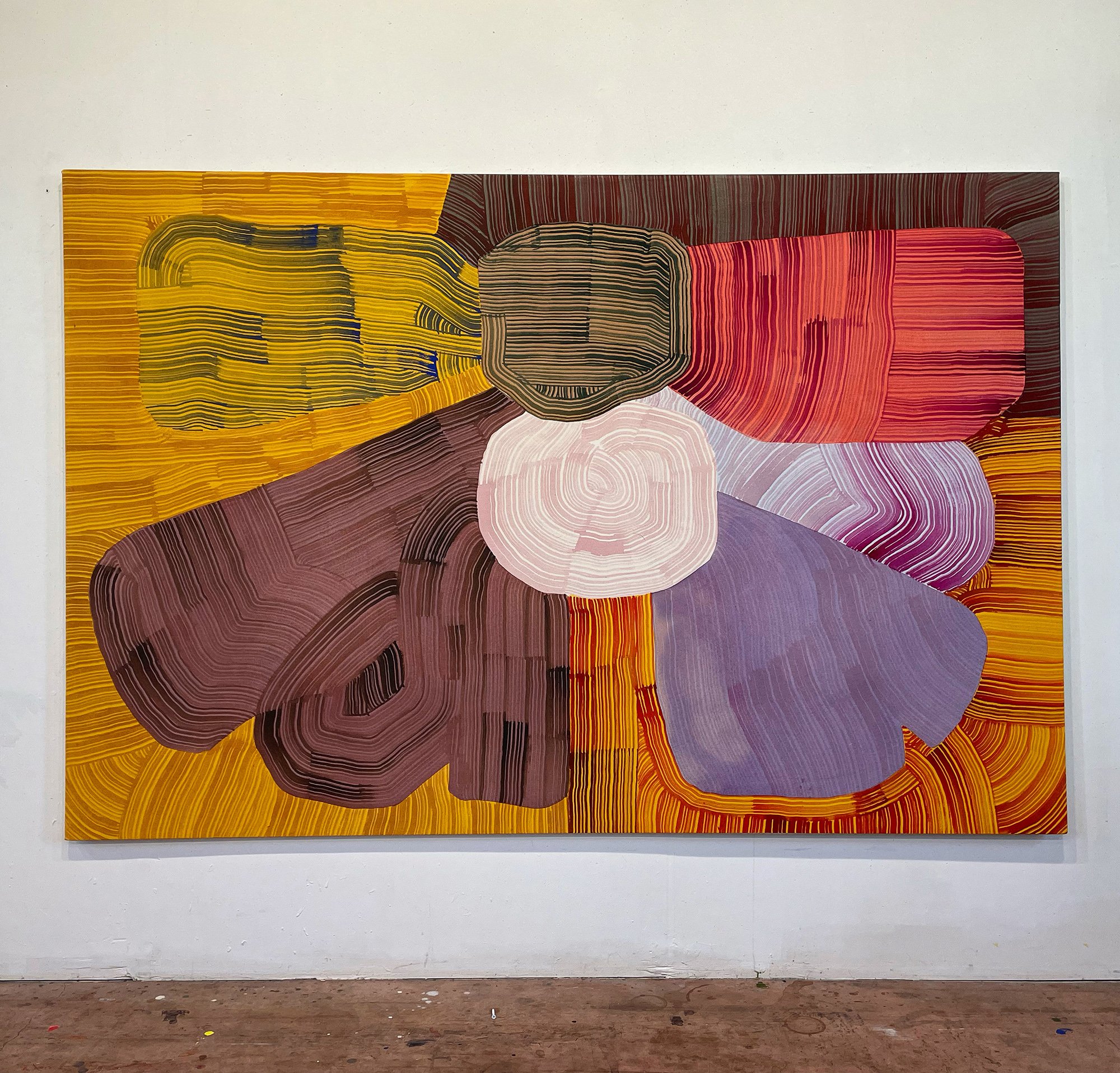 Ruby Bow, 5' x 7.5'