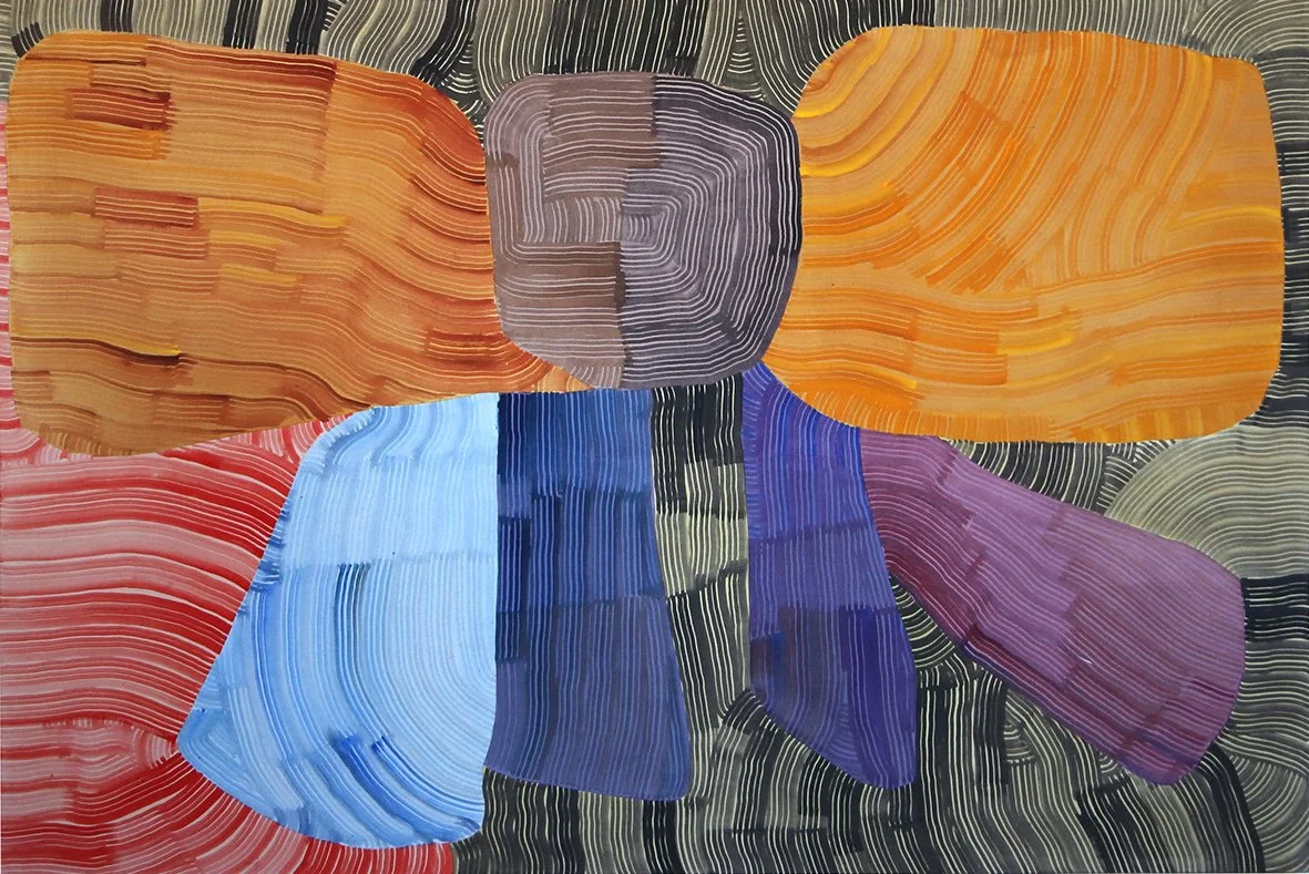 Monsoon Bow, 60" x 90"