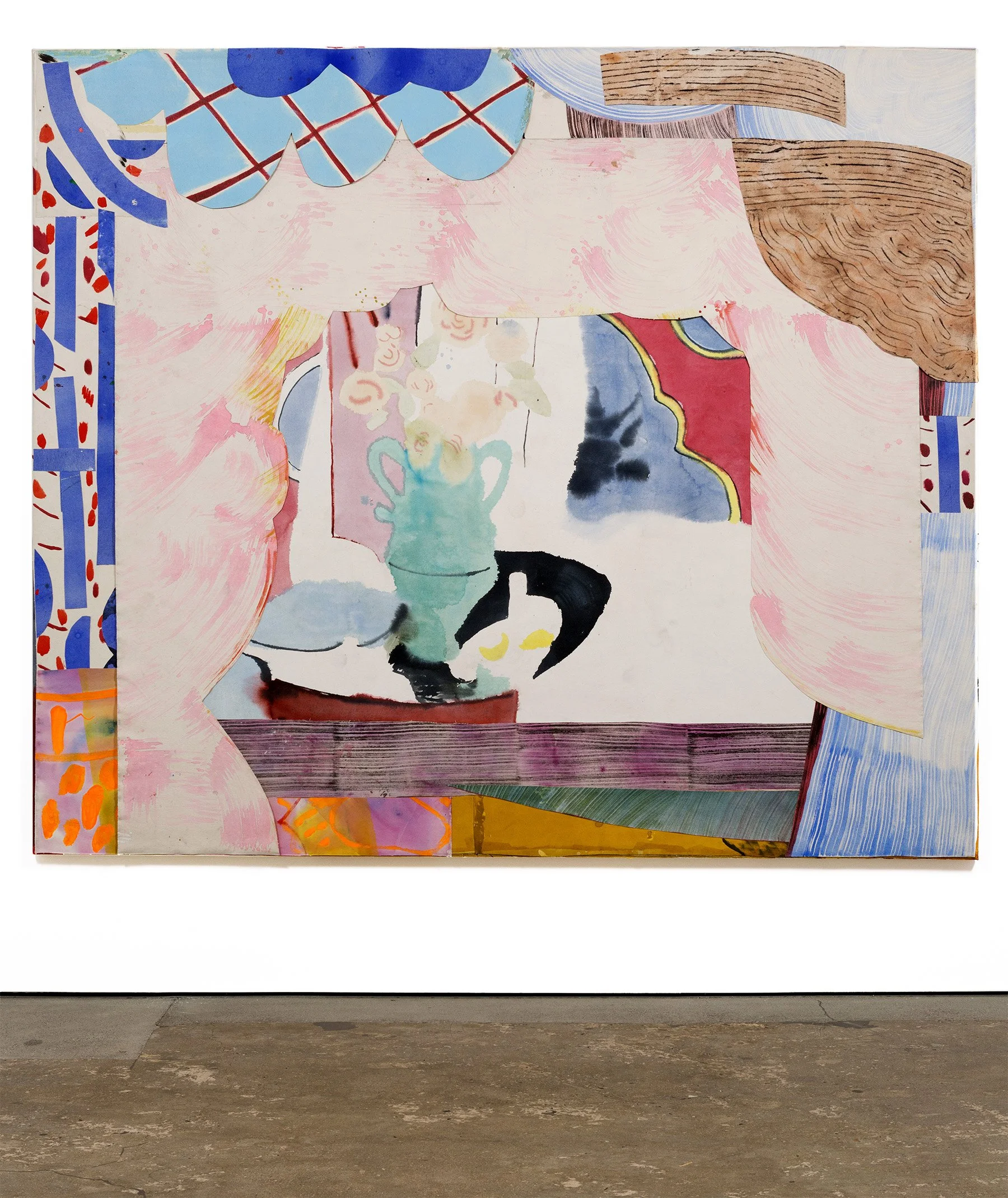 Ali Silverstein
Pink Matisse Stage, 2018
Acrylic on cut canvas on wooden structure 62 x 84 in