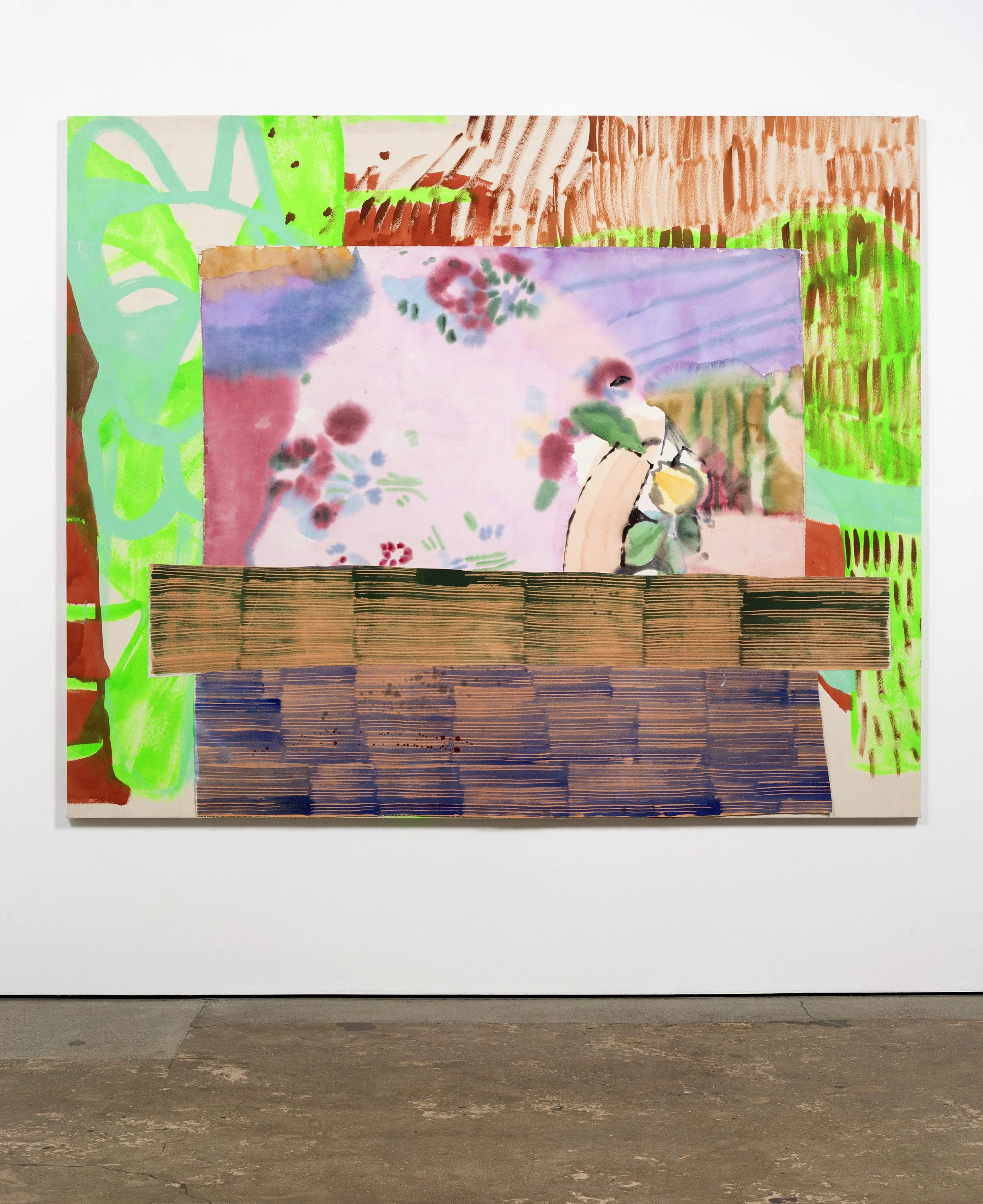 Ali Silverstein
Green Matisse Stage, 2018
Acrylic on cut canvas on wooden structure 62 x 84 in