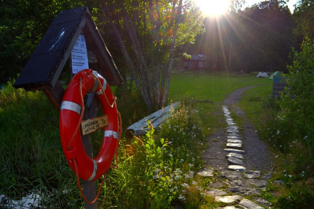 Sammakkoniemen leirintäalue.