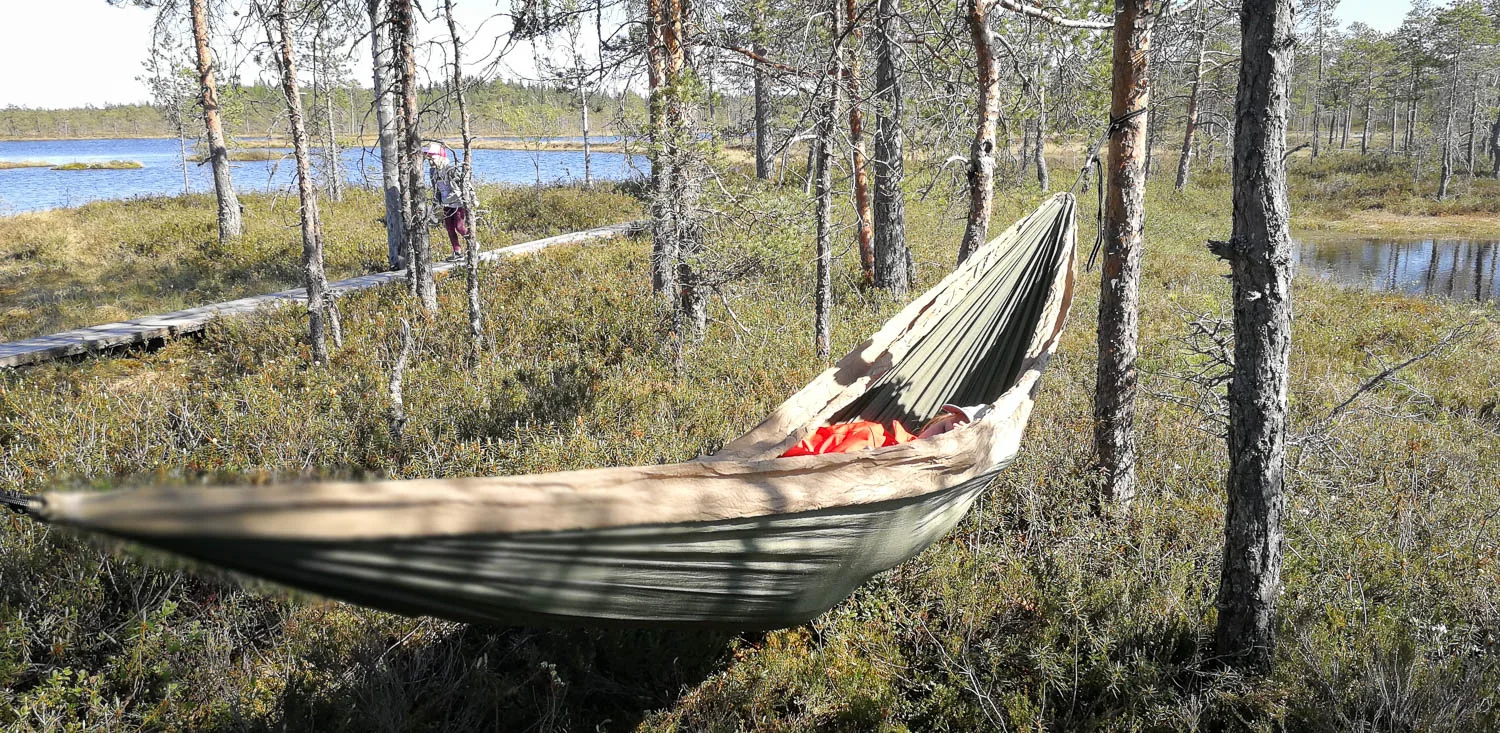 Riippumaton voi ottaa mukaan päiväretkellekin.