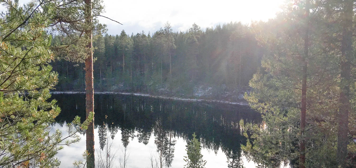 Harjun järvimaisemaa.