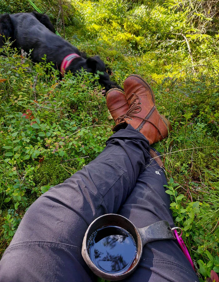 Taukohetket ovat aina tärkeitä retkellä.
