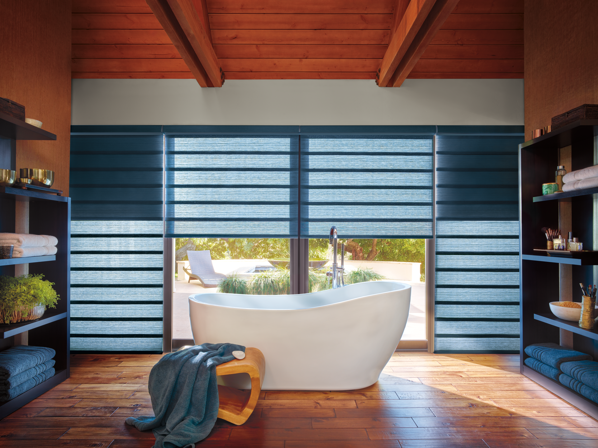 Vignette® modern roman shades with Duolite™