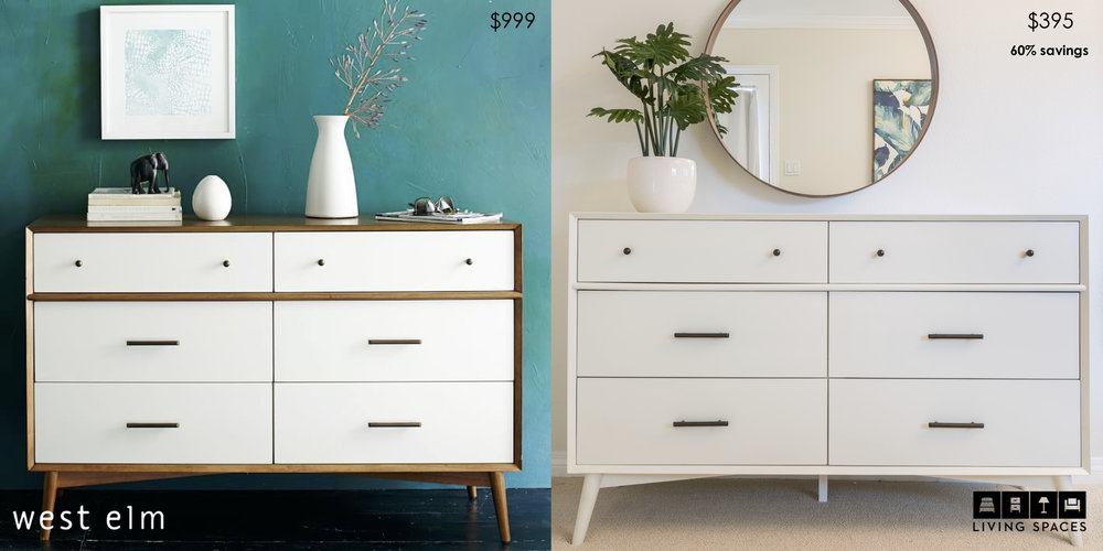 Head Here For The Most Affordable Mid, Living Spaces Mid Century Modern Dresser