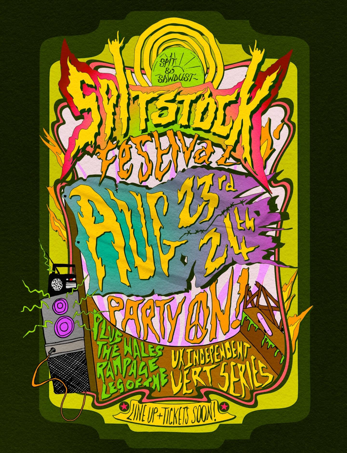 BIG TEASER!!✌️🌞🙌🏼☄️🍺🍻🎸🥁🎤 SPITSTOCK FESTIVAL ❤️&zwj;🔥⛱️🎹🎺 Coming to an industrial estate near you this August Bank holiday! 
✌️🤘Line Up announcement coming soon! ✌️🤘Ticket Bookings will go live shortly afterwards.
It&rsquo;s gonna be an a