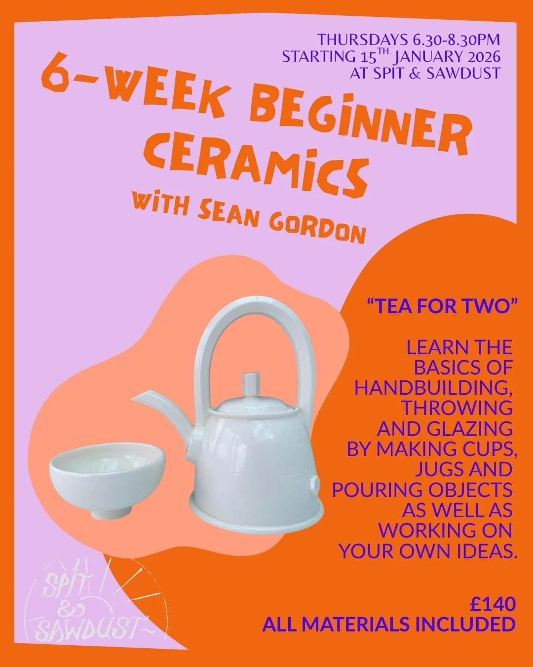6 WEEK BEGINNER CERAMICS 
