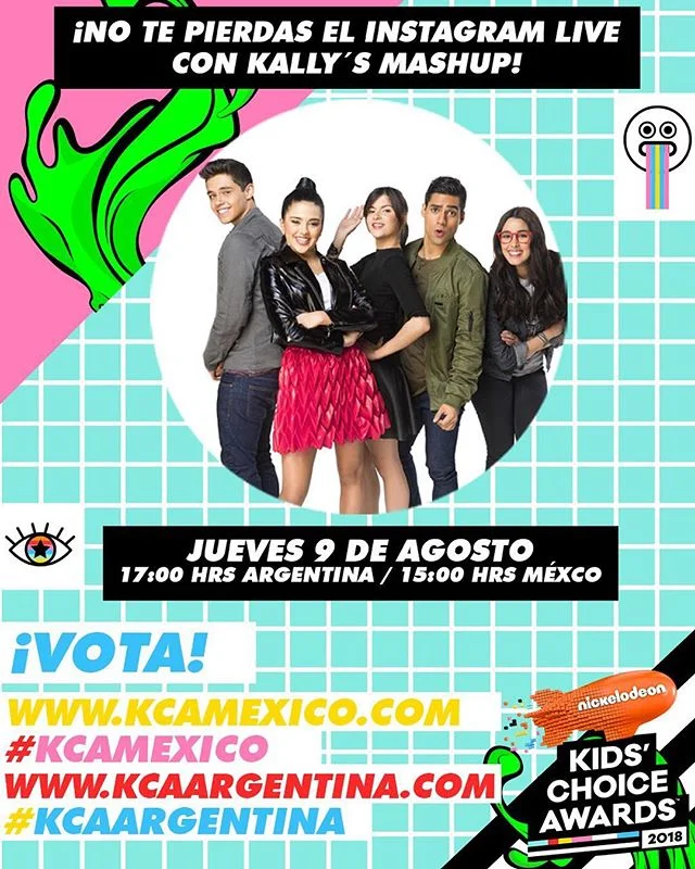 🚨 &iexcl;Alerta Kallysta! 🚨 9 DE AGOSTO a las 5 PM ARG &ndash; 3 PM MEX/COL: Instagram live en @MUNDONICK con el cast de #KallysMashup para preparanos para los #KCAMexico y #KCAArgentina! &iexcl;Nos vemos ah&iacute;! 😎
&mdash;
🗳 Mientras, sigamos