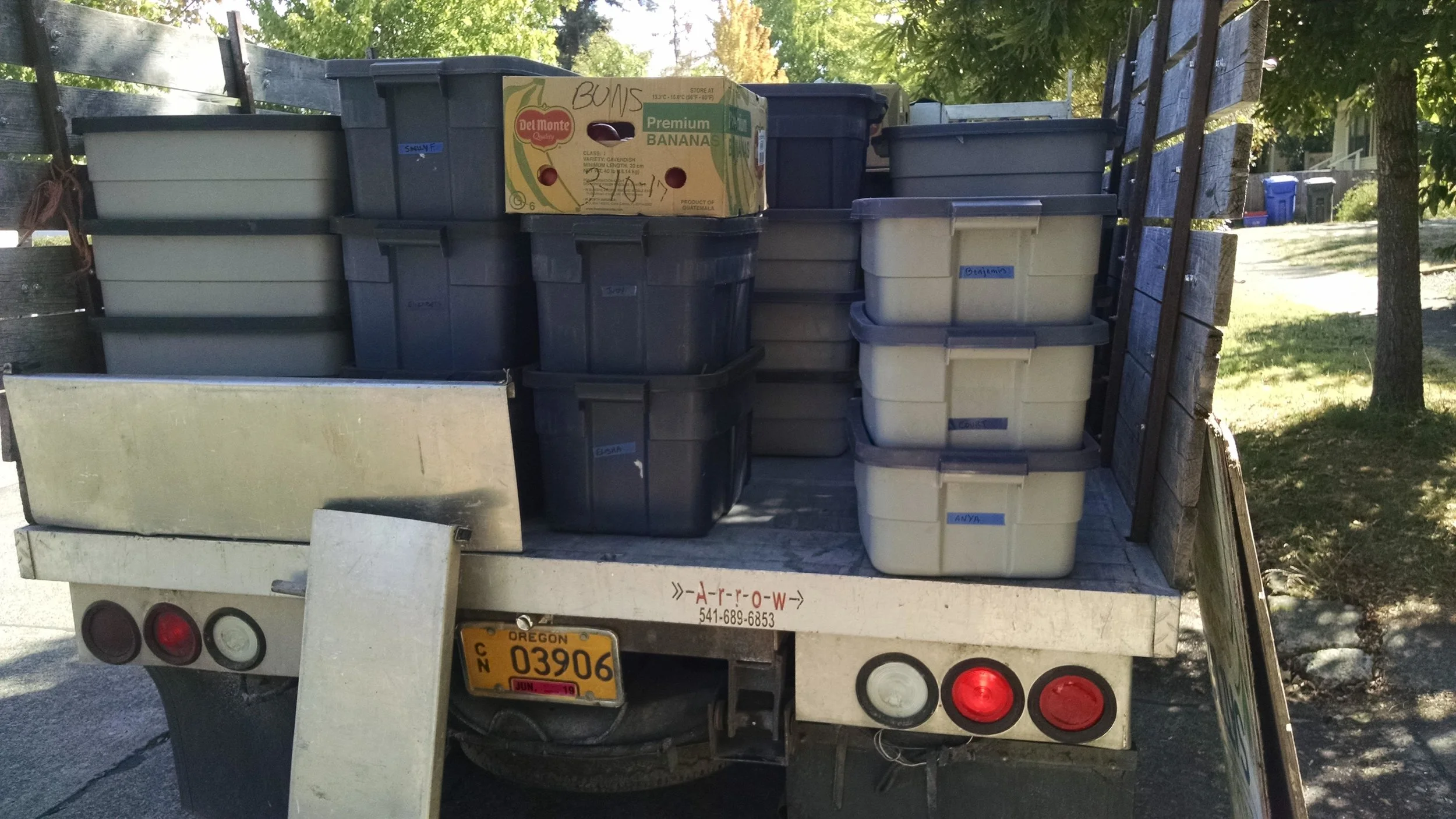 The CSA delivery truck