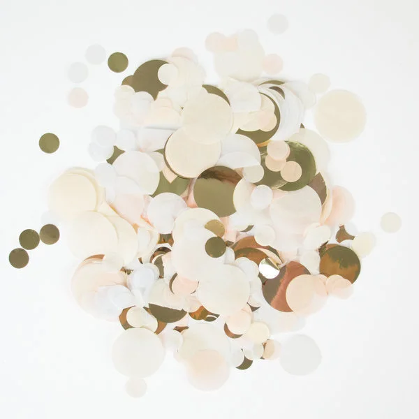 Konfetti Weiss und Gold