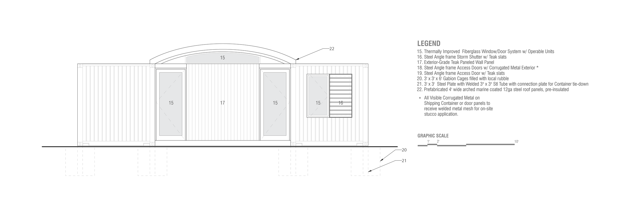 disaster relief housing_Barbuda_Front Elevation-01.png