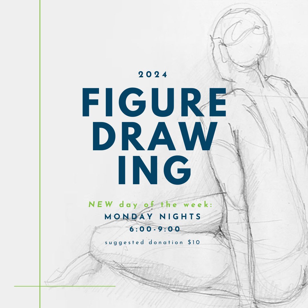 Our Figure Drawing events are on a NEW DAY OF THE WEEK in 2024! 

We will be meeting on Mondays from 6-9pm! Still on the 2nd floor, and still led by @anndope 😇 featuring a diverse lineup of models every single month.
Suggested Donation $10

No exper