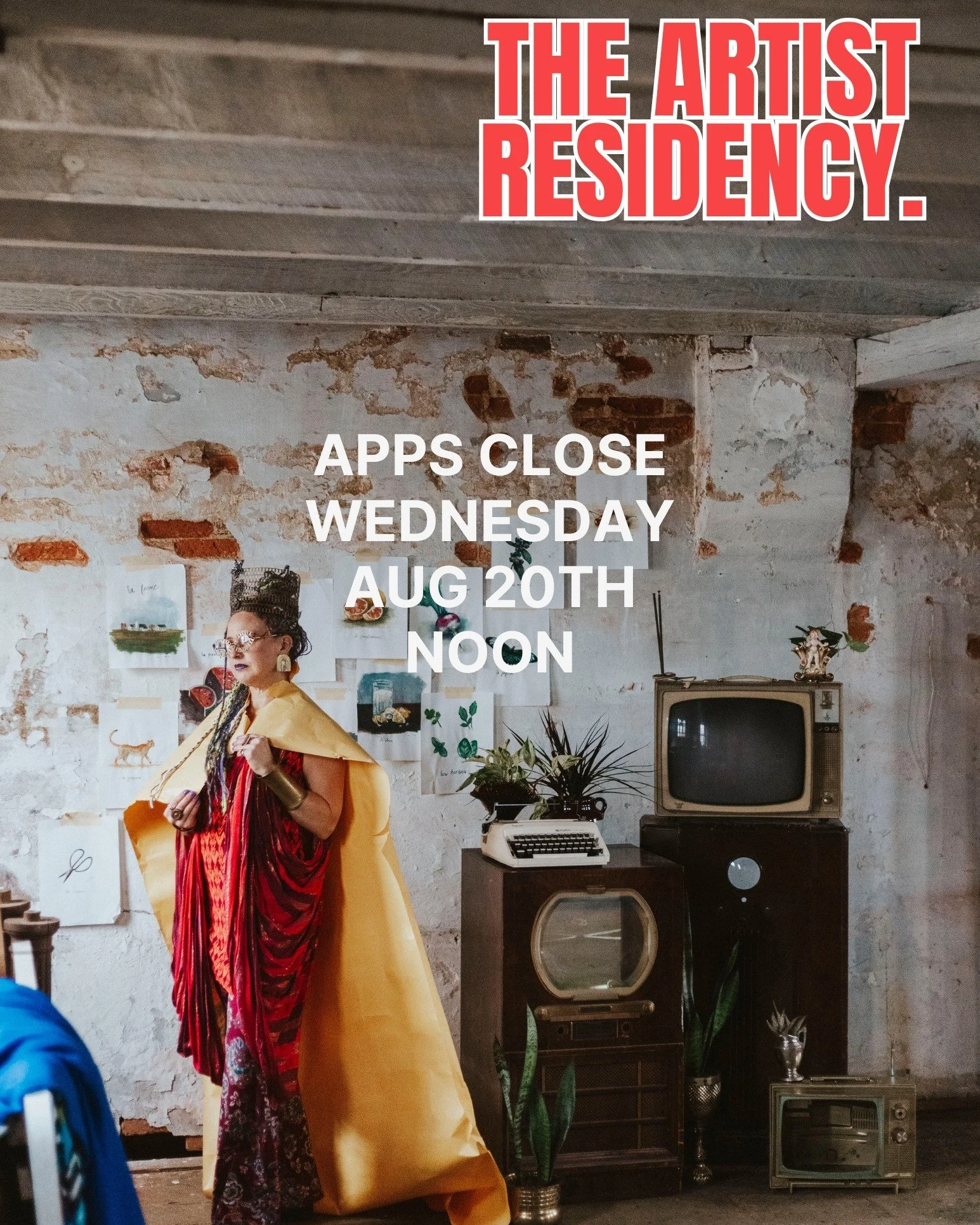 Just a few days left to apply to The Artist Residency&trade; right here at The Grotto! 

York College professors and artists @vitogrippi and @lizzdawsonn will be leading a 10-week residency for adult artists looking for accountability, community, &am