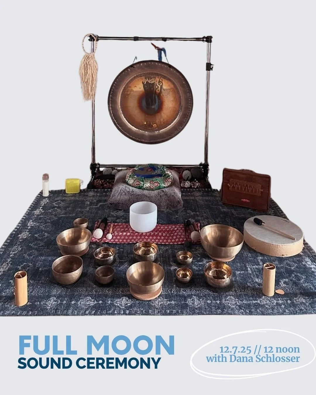 This Sunday at 7 PM! 

Holiday overwhelm? We get it. Take a moment for yourself and join us for our final sound mediation of 2025. The lovely @_danaschlosser provides a one of a kind experience back to the heart. 

We know you'll leave saying it was 