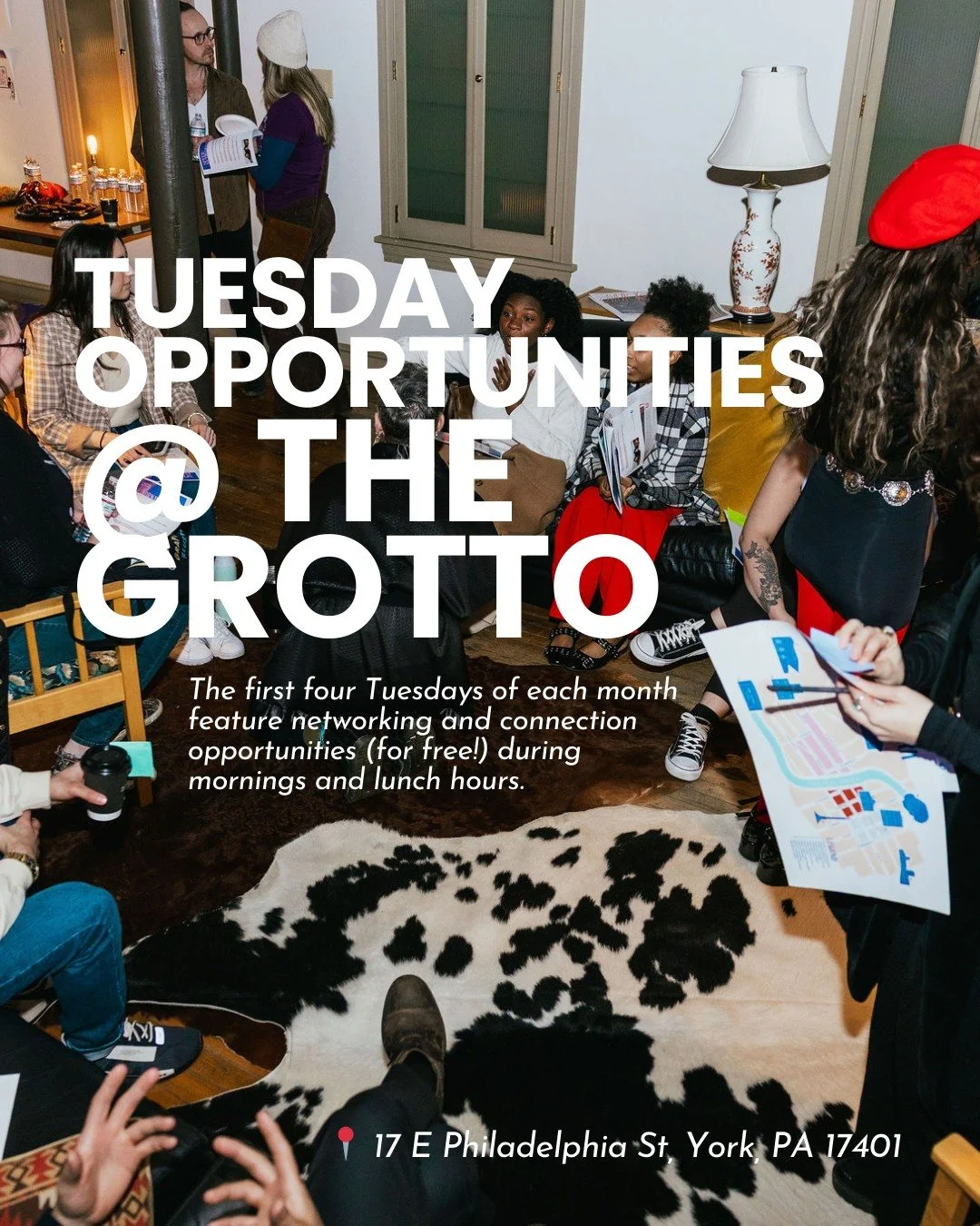 We hope to see you at one (or all!) of our monthly mini gatherings! 

Scroll through for the deets on each week's meet-up and mark your calendar. We'll be waiting with a fresh pot of coffee and the best vibes in the city. 

See you soon! ✨

 #entrepr